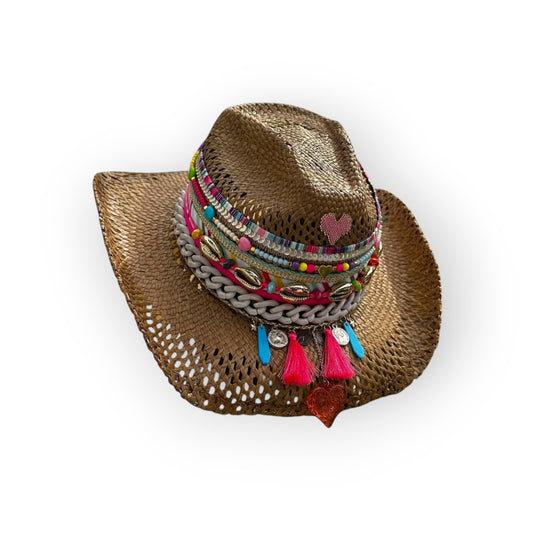 Sombrero Ventilado cafe modificado